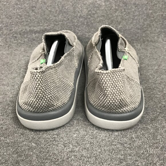 NWOT Sanuk Vagabond Tripper Sidewalk Surfer Gray Slip-On Men’s 12 Canvas Shoes - Picture 4 of 5